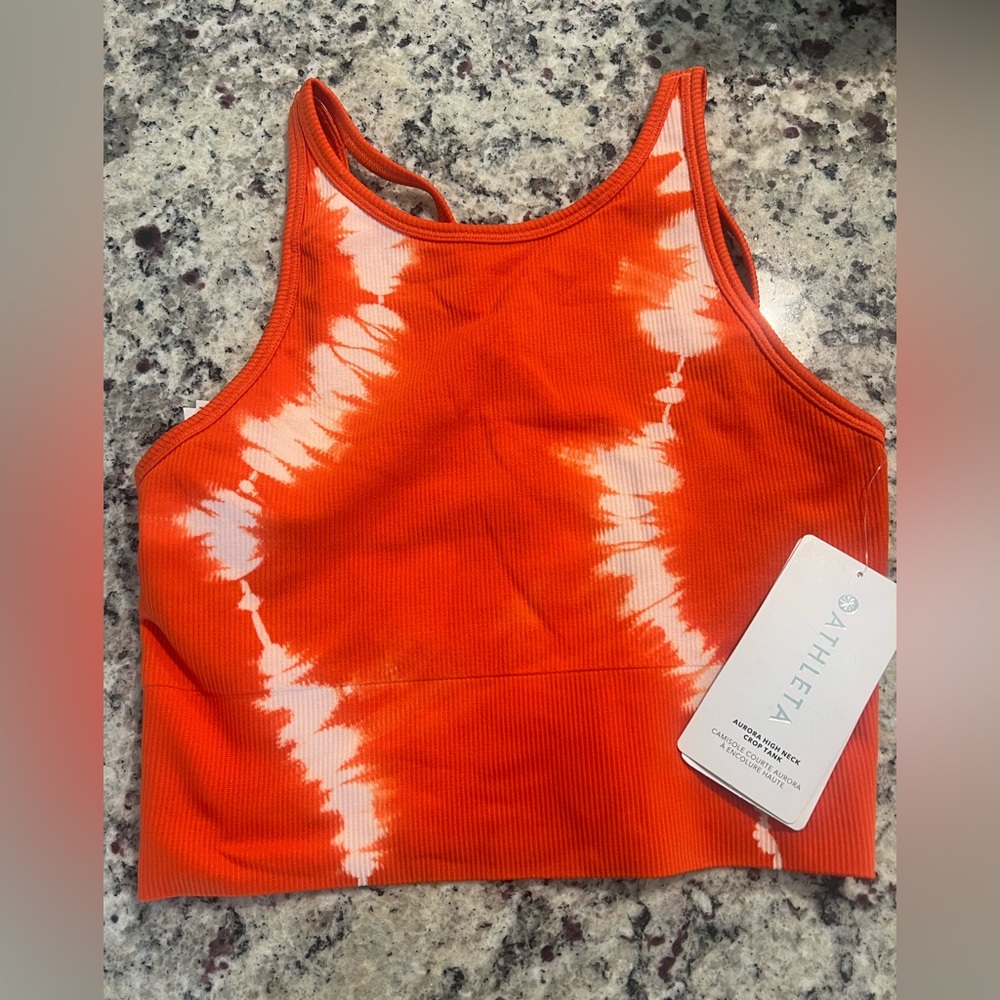 Athleta aurora high neck tank S NWT